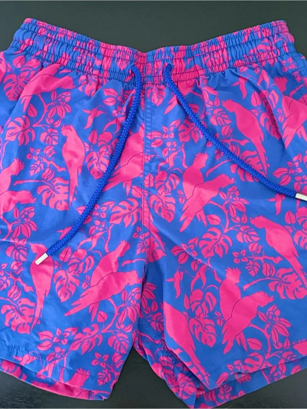 Vilebrequin Blue & Pink Floral Men's Swim Shorts